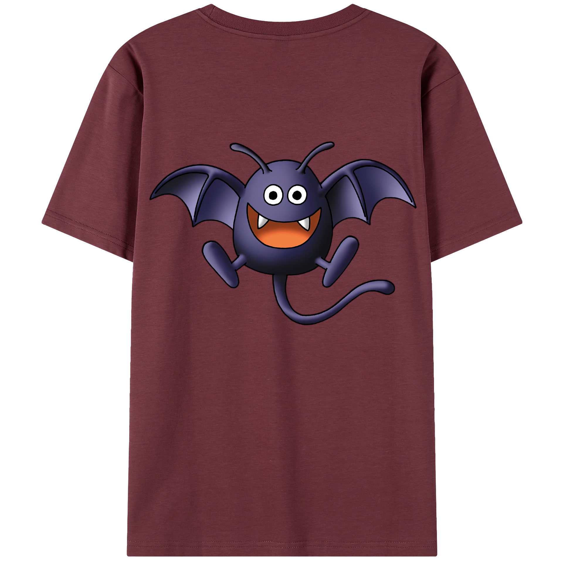 （画像用） ドラゴンクエスト Doragon Kuesuto Dragon Quest 綿100％半袖Tシャツ（背面プリント）